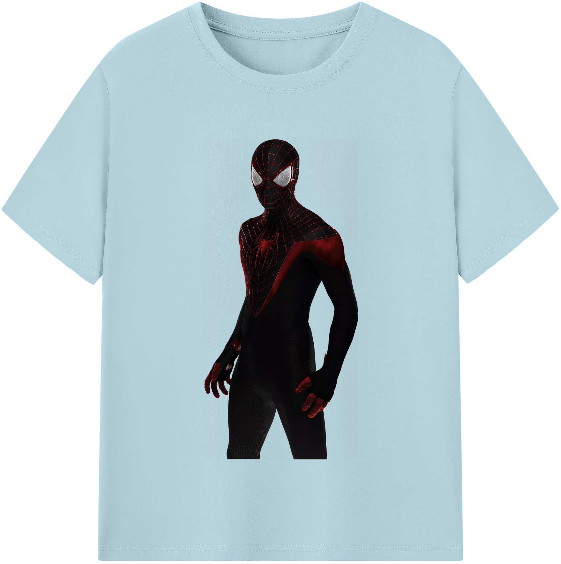 （画像用） Spider Man スパイダーマン 綿100％半袖Tシャツ（フロントプリント）